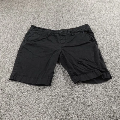 Pantalones Cortos American Eagle Para Mujer 14 Negros Chinos Tiro Bajo Bermudas Preppy Elastizados Flexibles Foto 1 de 4