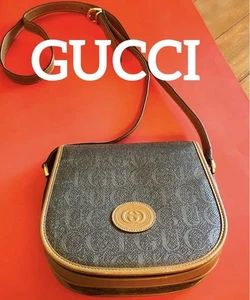 Gucci GG Monogram Shoulder Bag Brown Khaki Gold Hardware 007 261 0107 - Picture 1 of 16