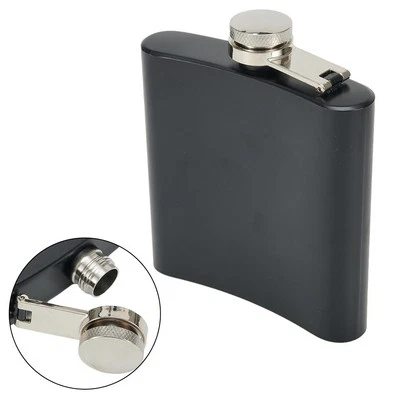 Hip Flask 6/8oz Tool Accessories Whiskey Bourbon Camping Hunting Vodka - Image 1 of 4