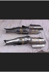 Medieval Steel Warrior Gothic Leg Full Set Knight Armor Cuirass gift item - Picture 1 of 3