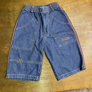 Boys Jean Shorts 4 To 5 Toddler 90s Long Baggy Elastic Waist - Picture 1 of 3