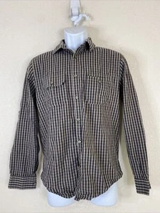 J Ferrar Men Size S Blk/Beige Striped Button Up Slim Fit Shirt Long Sleeve - Picture 1 of 6