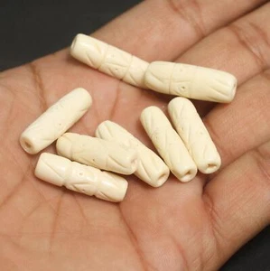 Cuentas de hueso de tubo de 20 piezas y 1 pulgada - Imagen 1 de 8