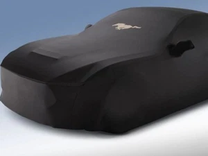 Genuine Ford Indoor Car Cover, Black w/ Bronze Mustang and Pony Logos - Picture 1 of 1
