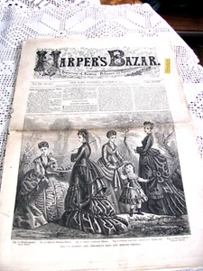 Antique Harper's Bazar Magazine October 31, 1874 - Picture 1 of 20