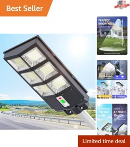 Solar Street Lights LED Motion Sensor 300W - Dusk to Dawn - Remote Control - Picture 1 of 9