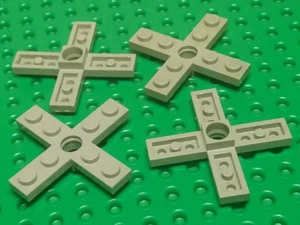 Lego Rotor Square Ends 4-Blade 5x5 [3461] Light Grey x4 - Picture 1 of 5
