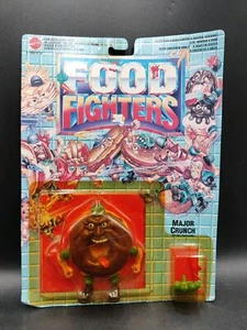 Food Fighters MAJOR MUNCH 1988 Mattel Red Pink Donut Variant Action Figure - Imagen 1 de 4