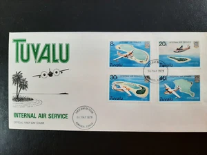 (TUV-101) TUVALU 1979 PRIMER DÍA CUBIERTA 1979 SERVICIO AÉREO INTERNO - Imagen 1 de 1
