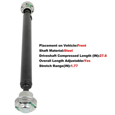 2710166J01 Eje de transmisión delantero para Suzuki Grand Vitara JB627 2006-2014 700,5 mm Foto 1 de 4