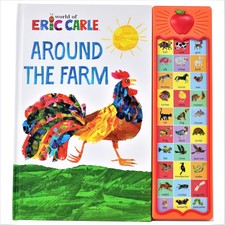 World of Eric Carle, Around the Farm 30-Button Animal Sound Book - NEW
