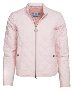 Barbour Harborside Pink Quilted Jacket Size 6 NWT - Picture 1 of 9