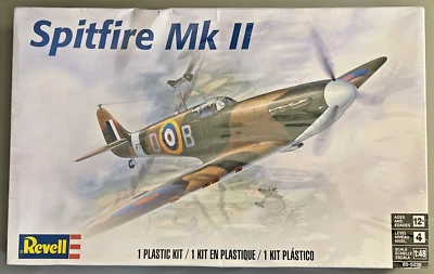 REVELL SPITFIRE MK II PLASTIC MODEL KIT 1:48 NEW SEALED - Image 1 of 4