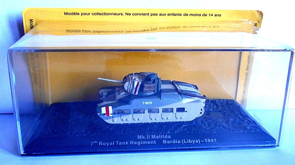TANK Mk.II Matilda Royal Tank Regiment Bardia (Libya) -1941 Scala 1:72 (BOX 119) - Immagine 1 di 1