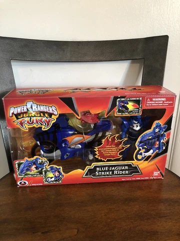 Power Rangers Jungle Fury- Blue Jaguar Strike Rider Motorcycle New Sealed Cover