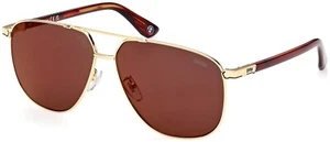 Gafas de sol BMW BW0030 33L dorado espejo aviador marco de metal 61-12-145 ajuste global - Imagen 1 de 1