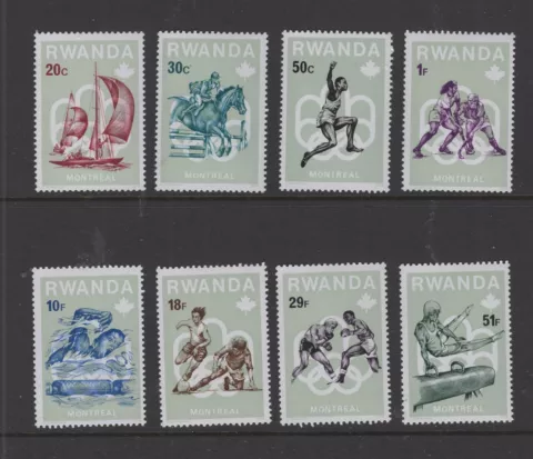 Rwanda #738-45  (1976 Summer Olympics set) VFMNH CV $3.70 Cover