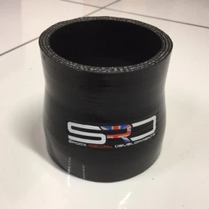 Spoox Silikon gerade Reduzierstück - 70 mm - 83 mm Innendurchmesser x 80 mm lang - SCHWARZ MATT - Bild 1 von 1