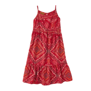 Wrangler Girls Retro® Aztec Red Maxi Dress 112346572 - Picture 1 of 7