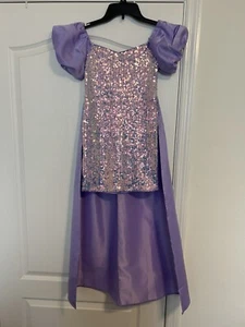 Girl’s Sequins Off Shoulder Train Special Occasion Dress Size 10 - Picture 1 of 7