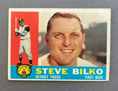 1960 Topps Baseball Steve Bilko #396 Detroit Tigers Vintage Card - Image 1 of 2
