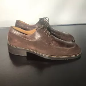 Carlo Morandi (Italien) Größe 9 M braunes Wildleder & weiches Leder Oxfordds Herrenschuh - Bild 1 von 8