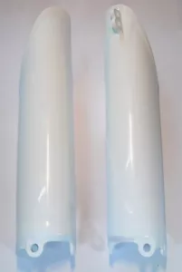 CRF250/300L/RL FORK GUARDS WHITE 2012-25 HONDA OE 51610/51620-KZZ-D20ZA AIRMAIL - Picture 1 of 11