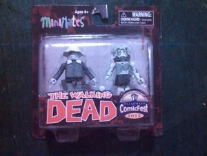 Diamond Walking Dead Minimates Halloween ComicFest 2012 Dale & Female Zombie - Picture 1 of 4