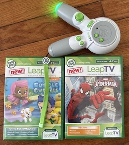 Leap Frog Leap Tv Controller Marvel Ultimate Spider-Man Game & Bubble Guppies - Picture 1 of 7