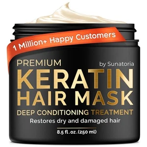 SUNATORIA Keratin Hair Mask - Deep Conditioner for Dry Damaged -... - Picture 1 of 9