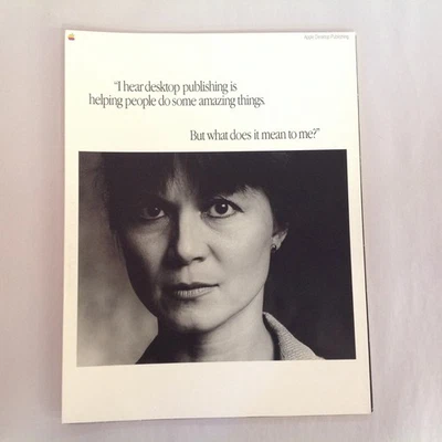 Vintage 1987 Apple Desktop Publishing Fold Out Sales Brochure Booklet Macintosh - Image 1 of 4