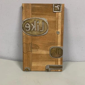 Vintage Druckblock neu ab 7! WIE SODA Werbung Holz Rückseite Kupfer Gesicht - Bild 1 von 11