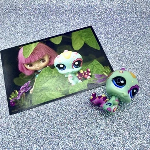 Hasbro LPS Littlest Pet Shop Blythe Caterpillar Inchworm Worm con cartolina 1581 - Foto 1 di 6