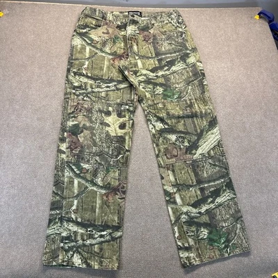 Mossy Oak Break Up Infinity Camo Jeans Measured Size 35x32 Durable Denim Hunting - Image 1 of 4