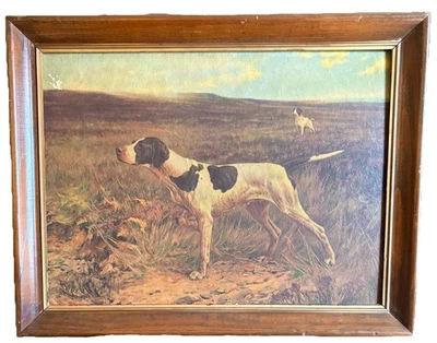 Obra de arte Thomas Blinks (1853-1910) impresión de arte litográfica firmada “A Good Point” Foto 1 de 4