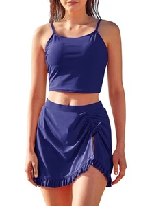 Tankini Badeanzüge Bauchkontrolle Badeanzüge für Damen Schwimmanzüge Bescheiden... - Bild 1 von 7