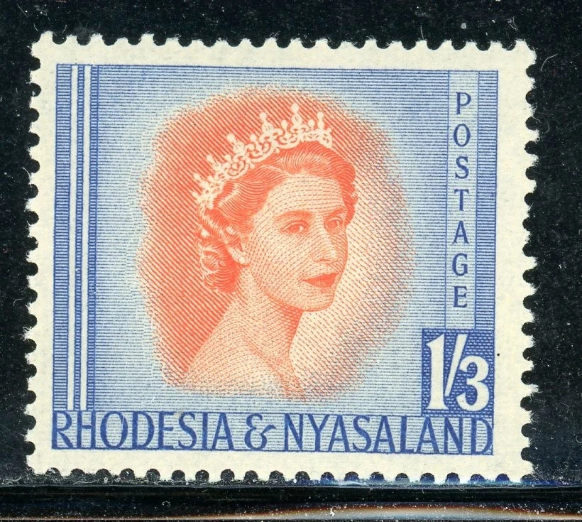 RHODESIA & NYASALAND 150 SG10 MH 1954-56 1sh3p QEII Definitive CV$7 - Image 1 of 1