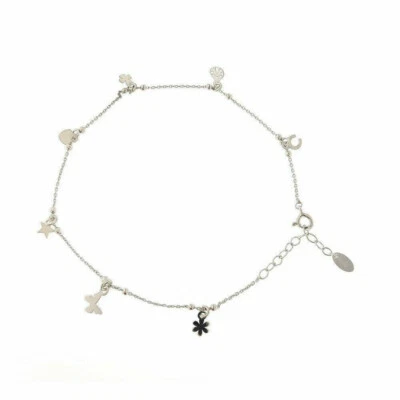 CAVIGLIERA DONNA AMEN GIOIELLI IN ARGENTO CON CIONDOLI CAVFOB - Immagine 1 di 2