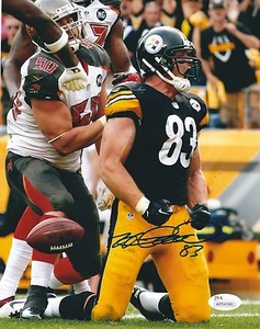 Signed 8x10 HEATH MILLER  PITTSBURGH STEELERS Autographed photo JSA - Picture 1 of 1