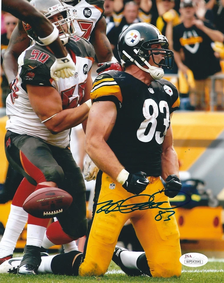 Signed 8x10 HEATH MILLER  PITTSBURGH STEELERS Autographed photo JSA - Image 1 of 1