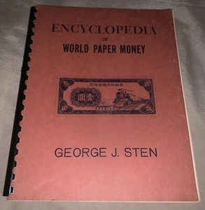 Encyclopedia of World Paper Money 1661-1964 by George J. Sten – 1965 1st Edition - Picture 1 of 5