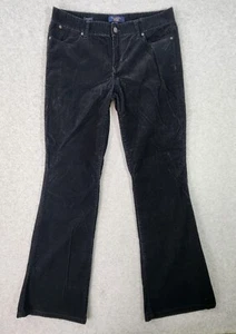 Talbots Pants Womens Size 10 Corduroy Black Signature Boot Cut Pockets - Picture 1 of 17