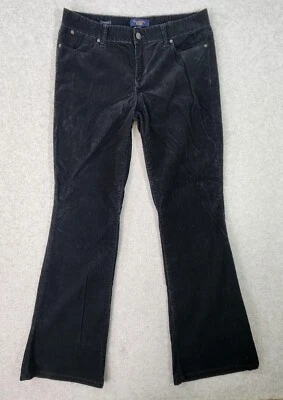 Talbots Pants Womens Size 10 Corduroy Black Signature Boot Cut Pockets - Image 1 of 4