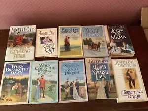 Lot of 10 Janette Oke Books Mixed Series Paperback Books Free Shipping - Picture 1 of 11