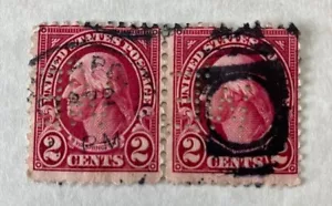 Francobollo George Washington 2 centesimi ""Rosso"" *come mostrato 2- pannello - Foto 1 di 4