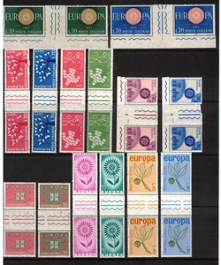 Italien Europa CEPT 14x Zwischenstegpaare ZW postfrisch 1960, 1964, 1965 usw - Picture 1 of 1