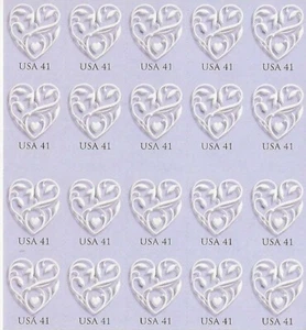 US Wedding Hearts Love 41c Stamp Scott #4151 - Picture 1 of 1