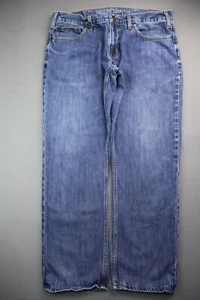Pantalones de mezclilla Mossimo 2013 para hombre ajustados rectos en apuros talla 36x30 (medida 36x28) - Imagen 1 de 12