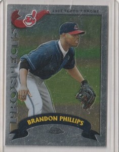 Brandon Phillips 2002 Topps Chrome Traded & Rookies #T159