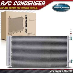 AC Condenser A/C Air Conditioning for Jeep Compass 2018 2019 2020 2021 L4 2.4L - Picture 1 of 8